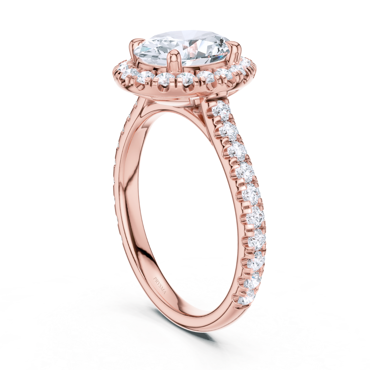Luminara Diamond Pave Halo Ring
