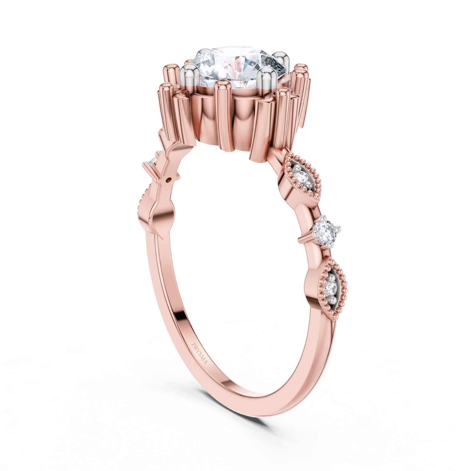 Vintage Floral Diamond Ring