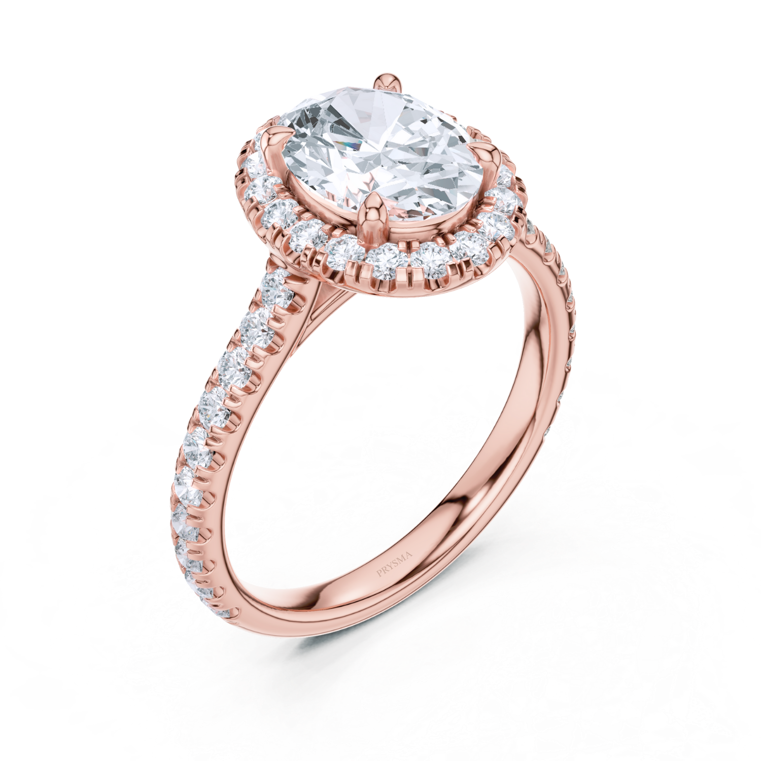 Luminara Diamond Pave Halo Ring
