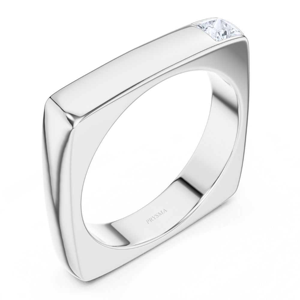 Modern Edge Princess Ring