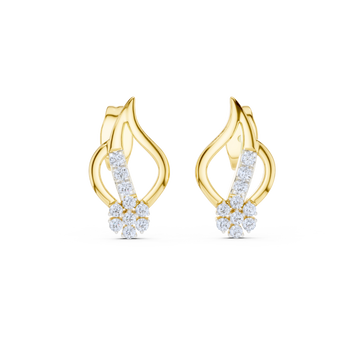 Floral Elegance Diamond Earrings