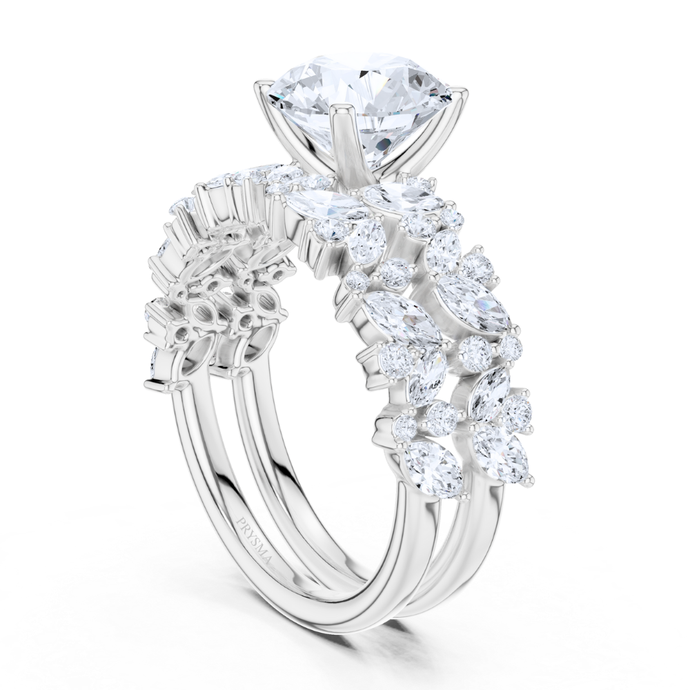 Regalia Marquise & Round Diamond Statement Ring