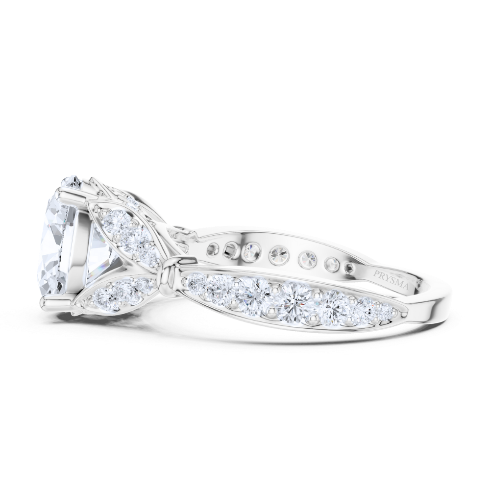 Aurelia Oval Diamond Vine Ring