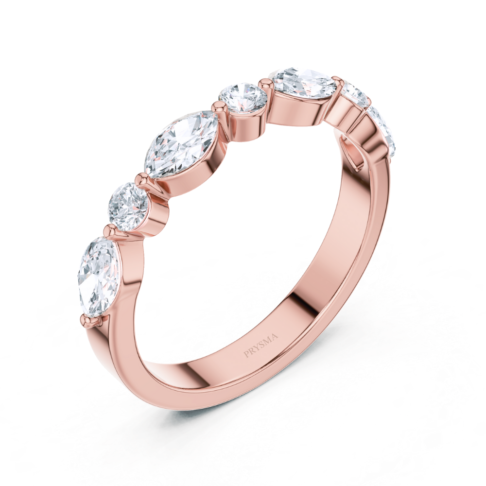 Aurora Marquise  & Round Diamond Ring