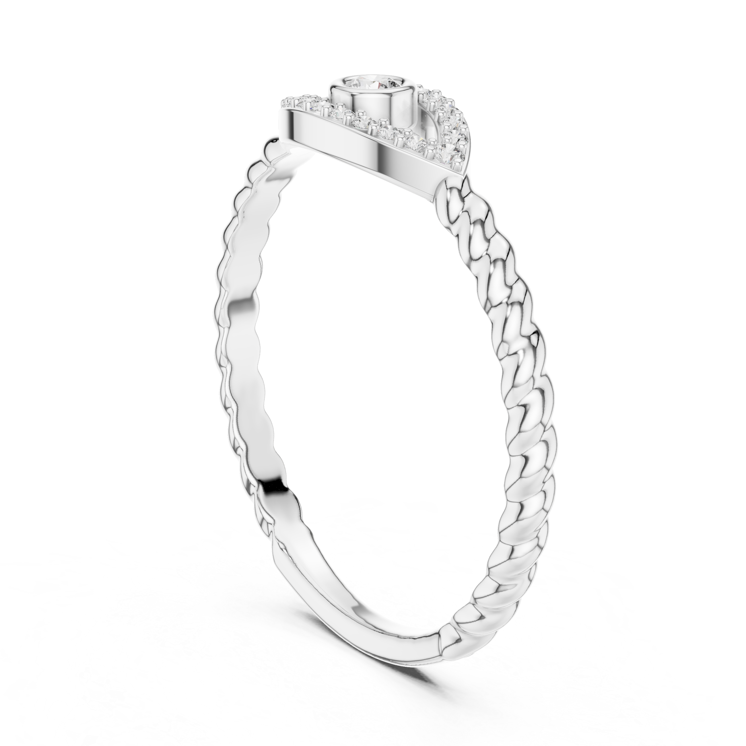 Evil Eye Diamond Ring