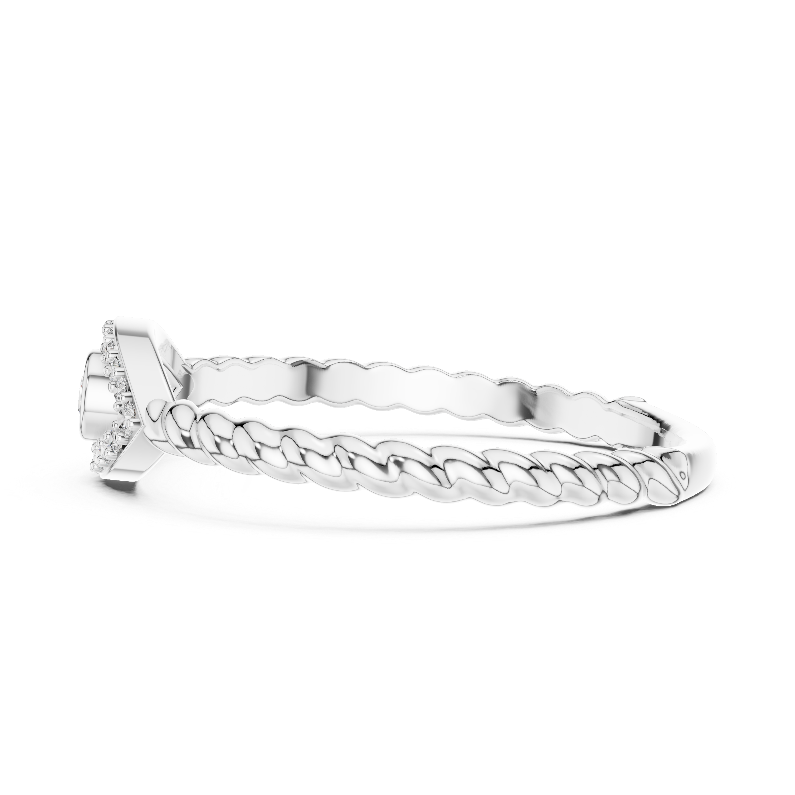 Evil Eye Diamond Ring