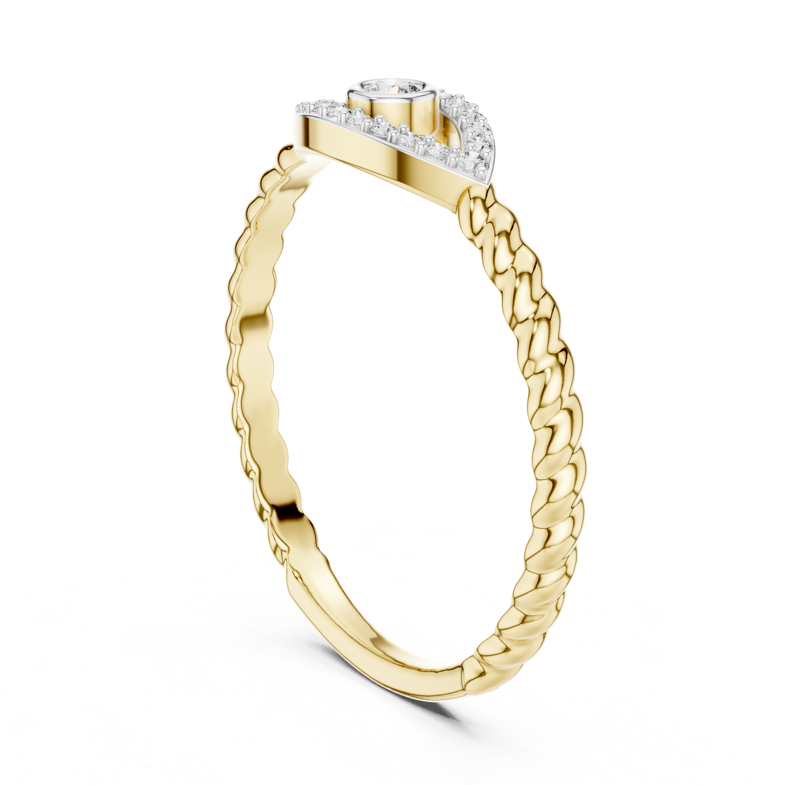 Evil Eye Diamond Ring