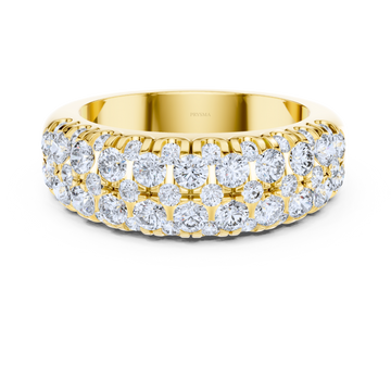 Triple Row Diamond Eternity Band