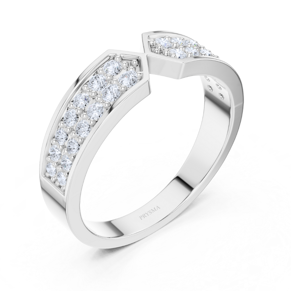Radiance V-Curve Diamond Ring