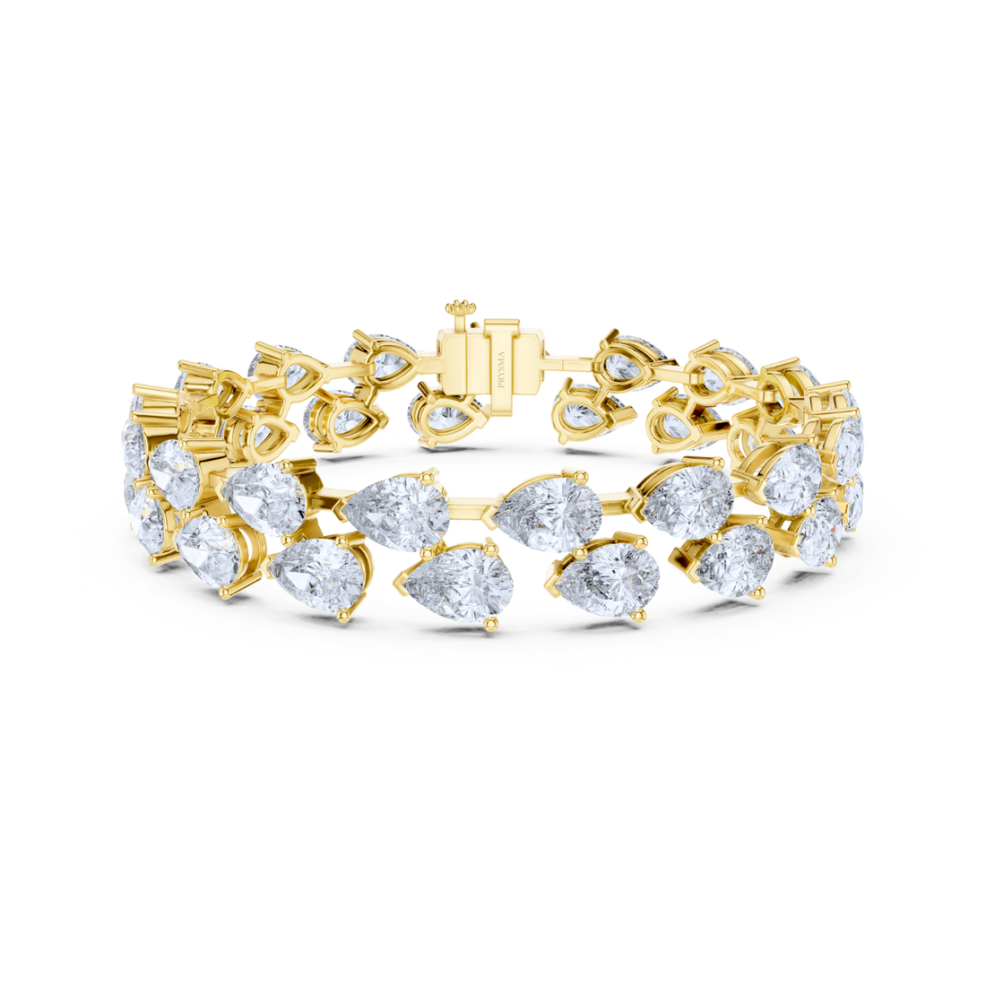 Luxe Pear Diamond Eternity Bracelet