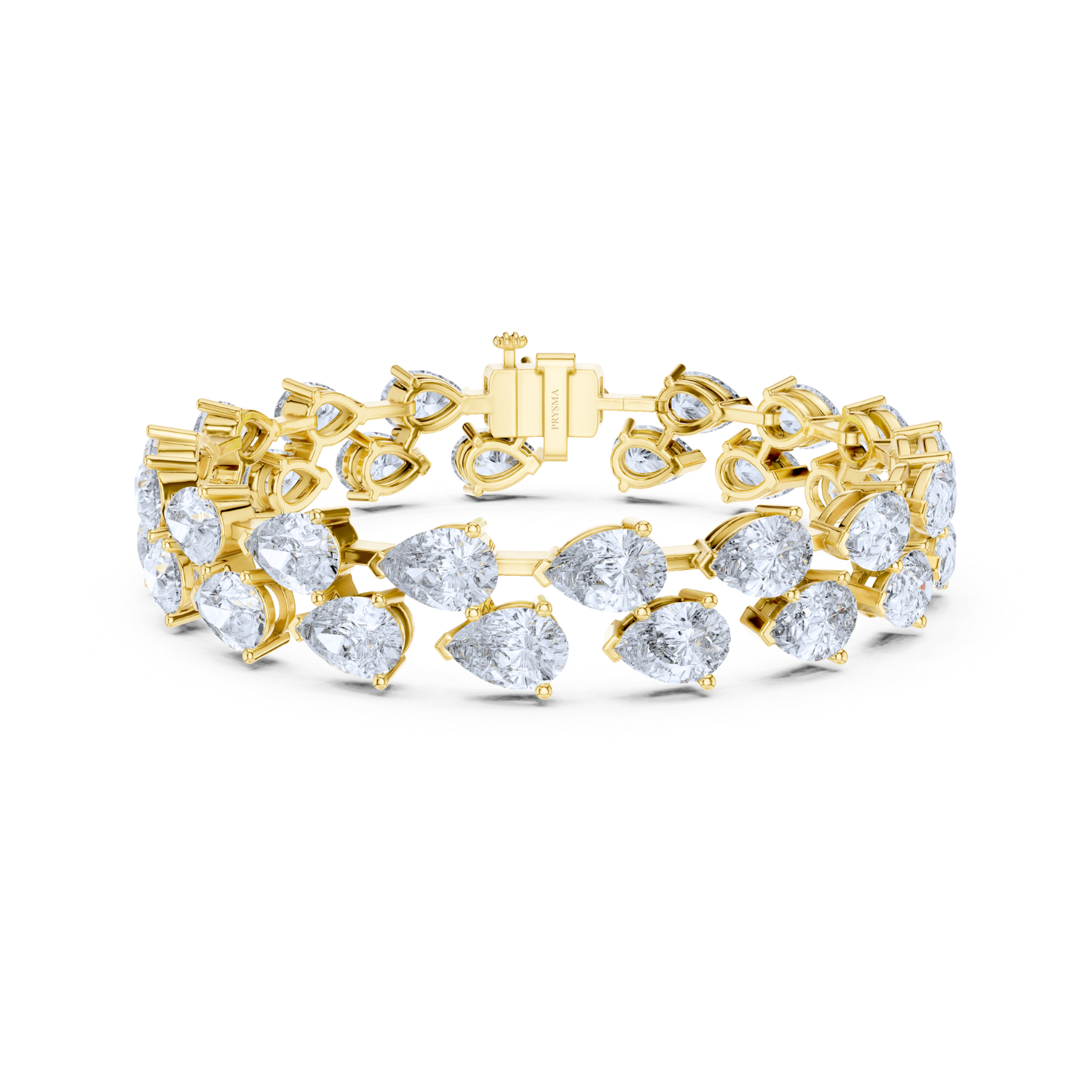 Luxe Pear Diamond Eternity Bracelet