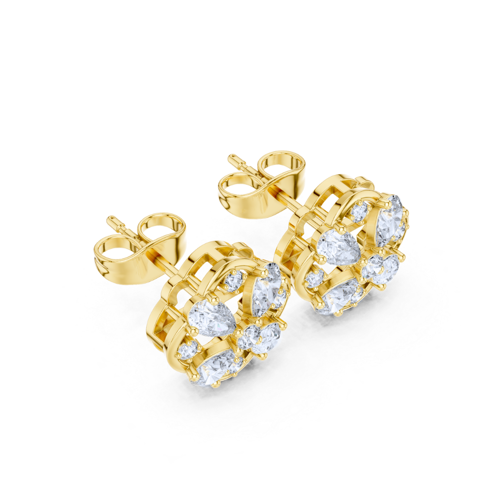 Teardrop Harmony Diamond Studs