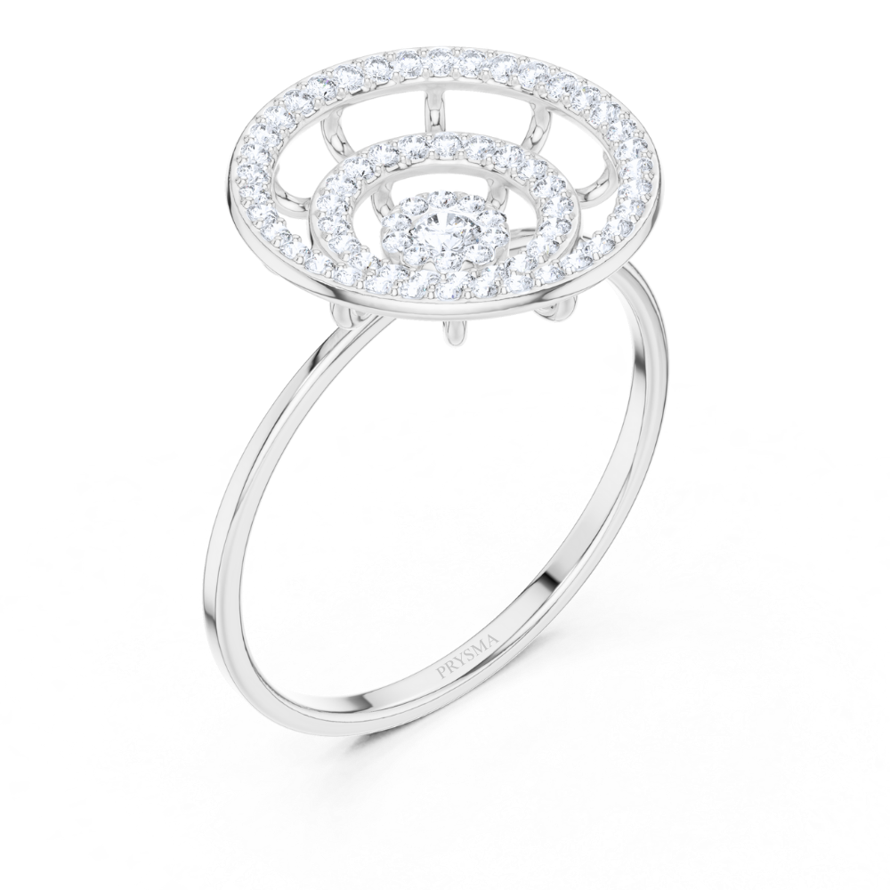 Celestial Halo Diamond Ring