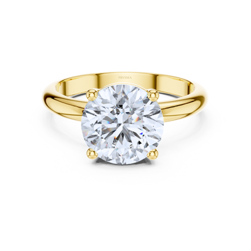 Regal Embrace Round Solitaire Ring