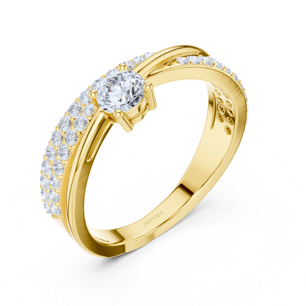 Radiant Embrace Solitaire Ring
