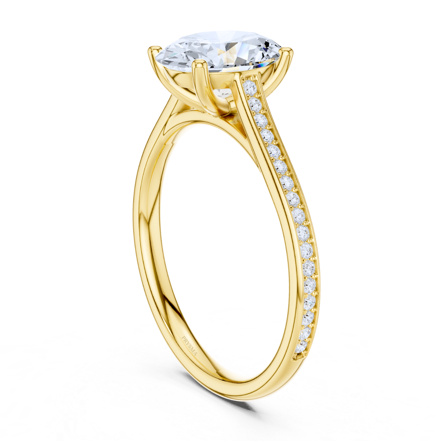 Oval-Cut Solitaire Diamond Ring
