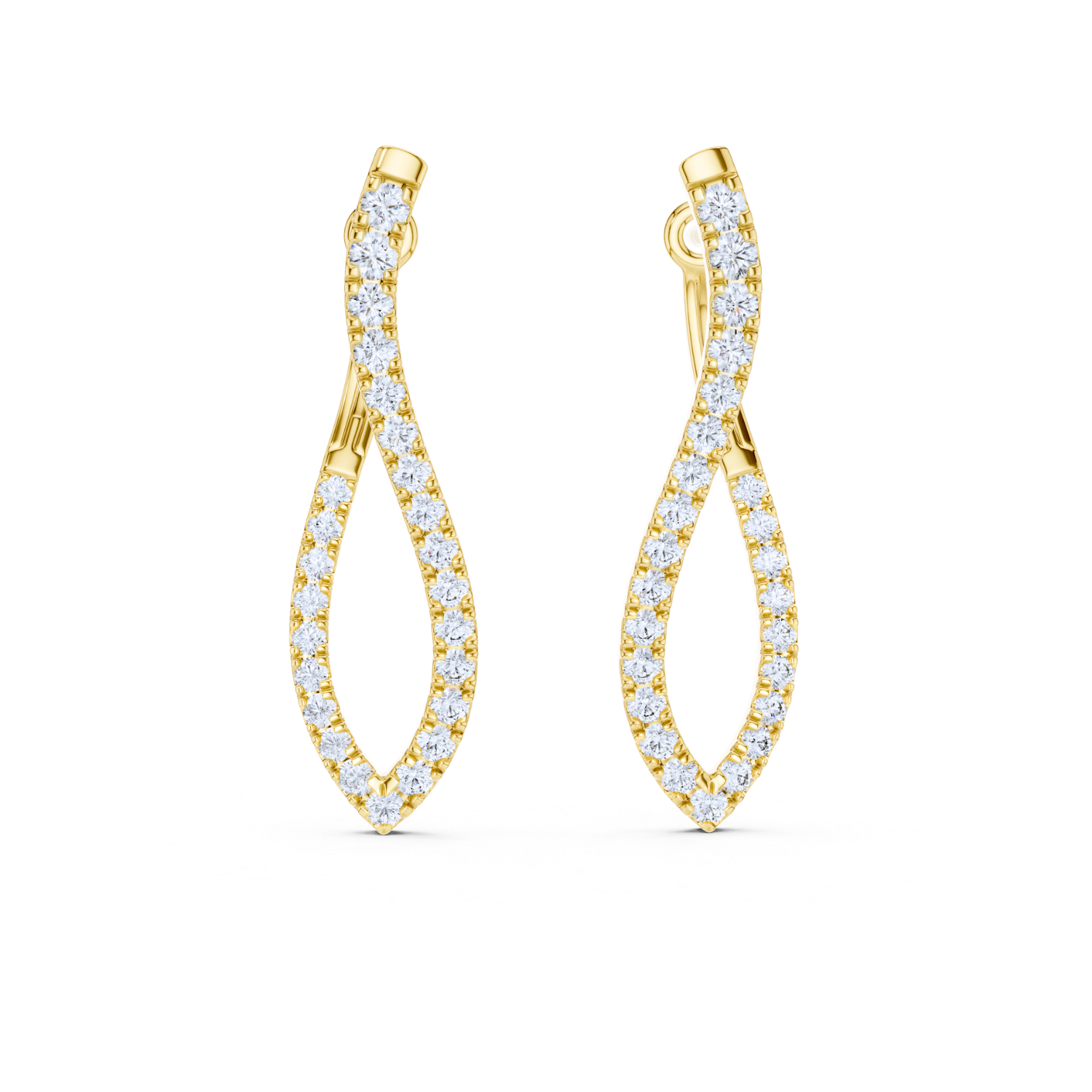 Twisted Elegance Diamond Earrings