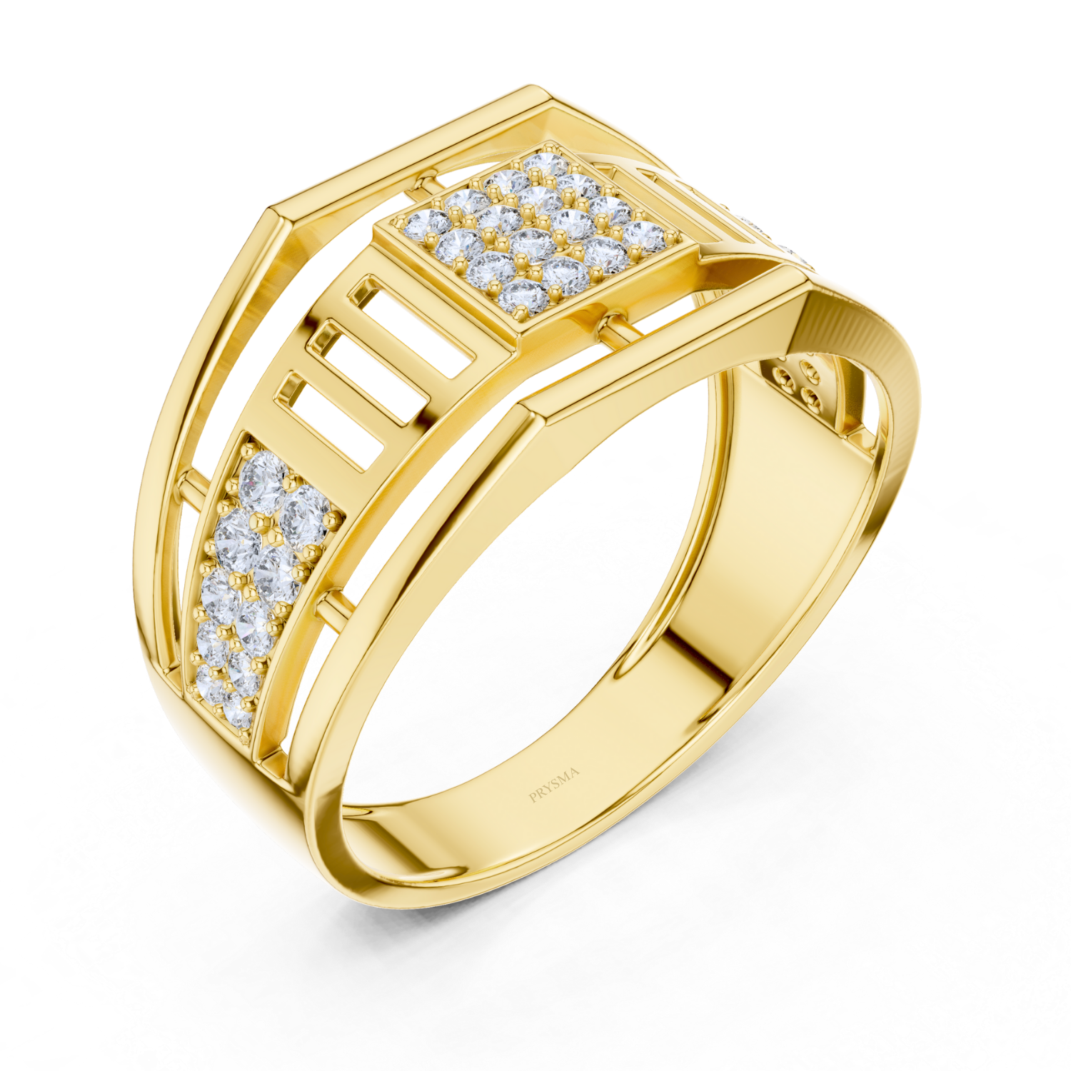 Geometric Diamond Band
