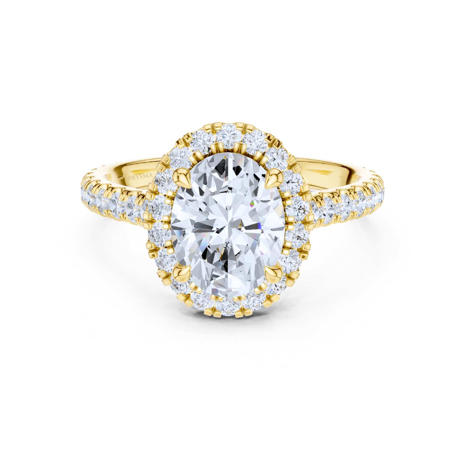 Luminara Diamond Pave Halo Ring