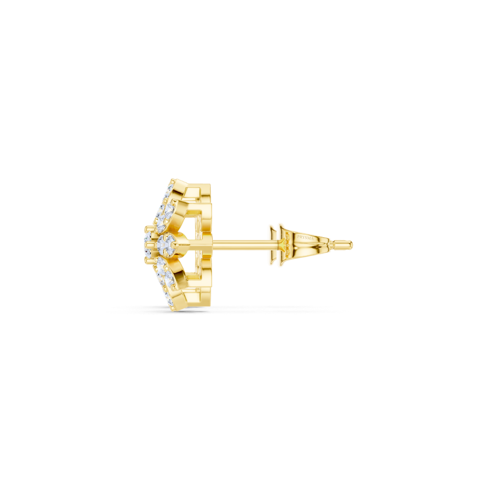 Daisy Bloom Diamond Floral Studs
