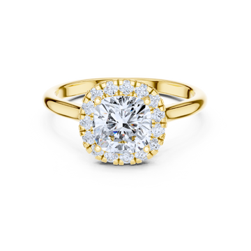 Cushion Halo Diamond Ring