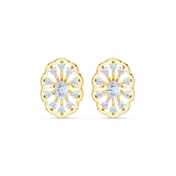 Vintage Radiance Diamond Stud Earrings