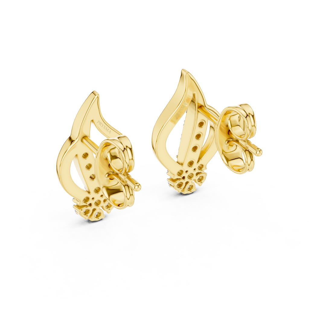 Floral Elegance Diamond Earrings