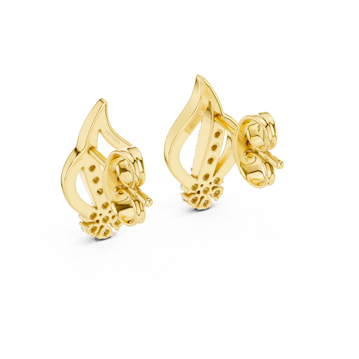 Floral Elegance Diamond Earrings