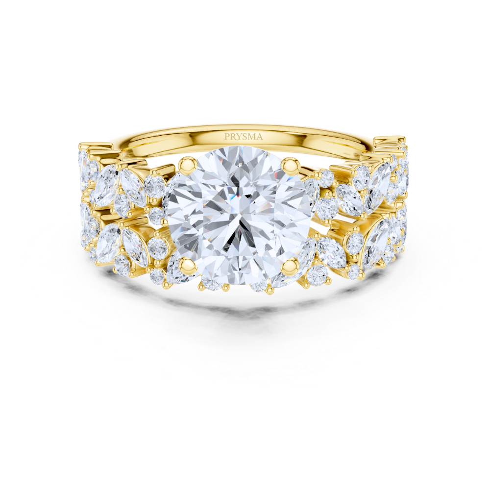 Regalia Marquise & Round Diamond Statement Ring