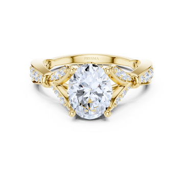 Aurelia Oval Diamond Vine Ring