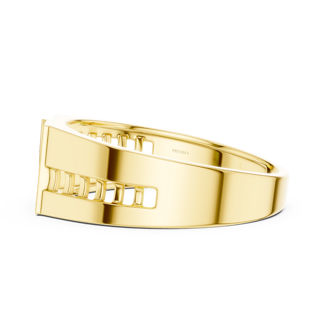 Architectural Diamond Grid Ring