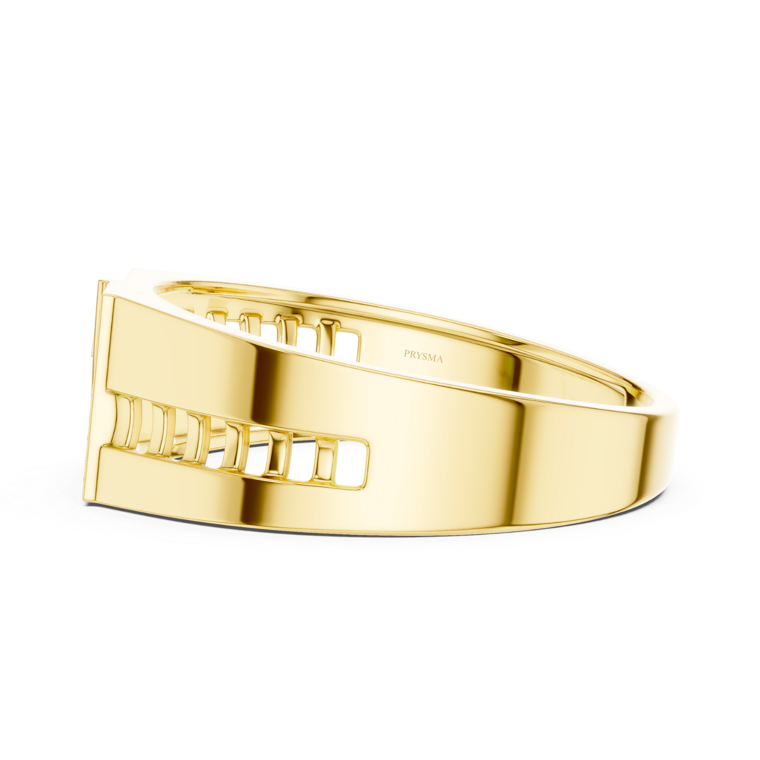 Architectural Diamond Grid Ring