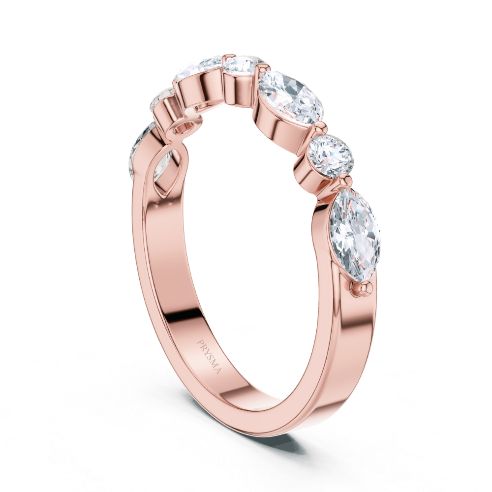 Aurora Marquise  & Round Diamond Ring