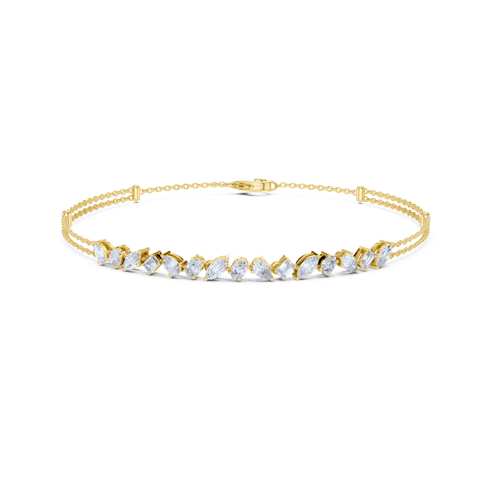 Radiant Harmony Mixed-Cut Bracelet