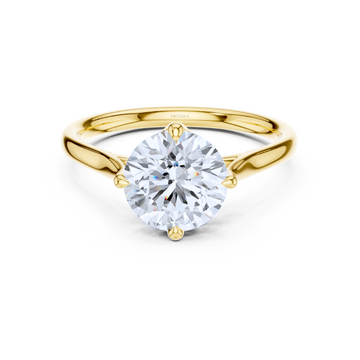Petite Cathedral Solitaire Ring