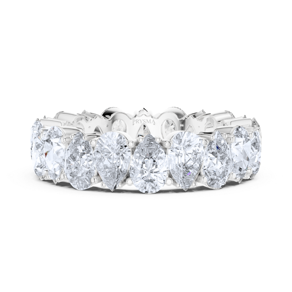 Radiant Teardrop Eternity Ring