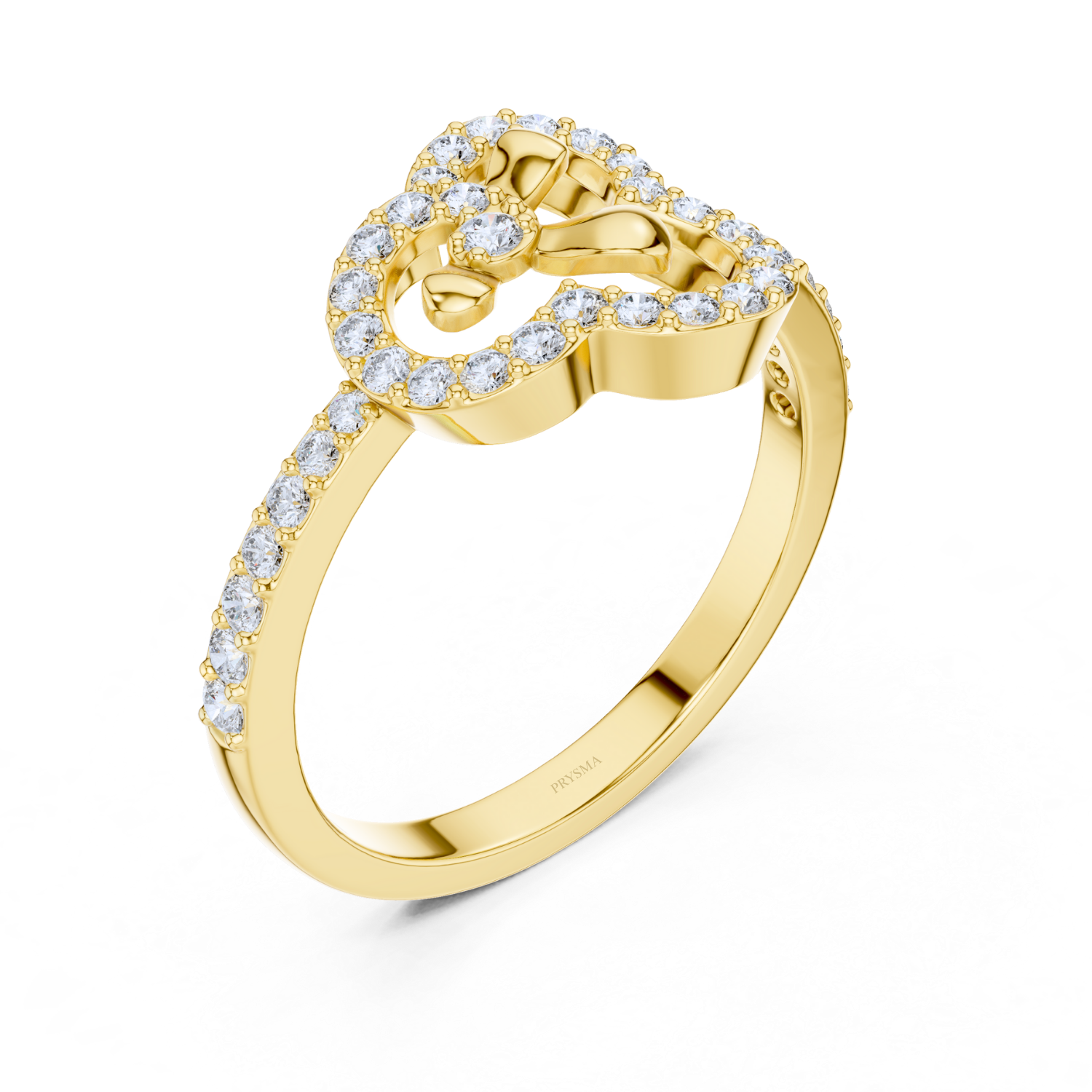Floral Halo Diamond Ring