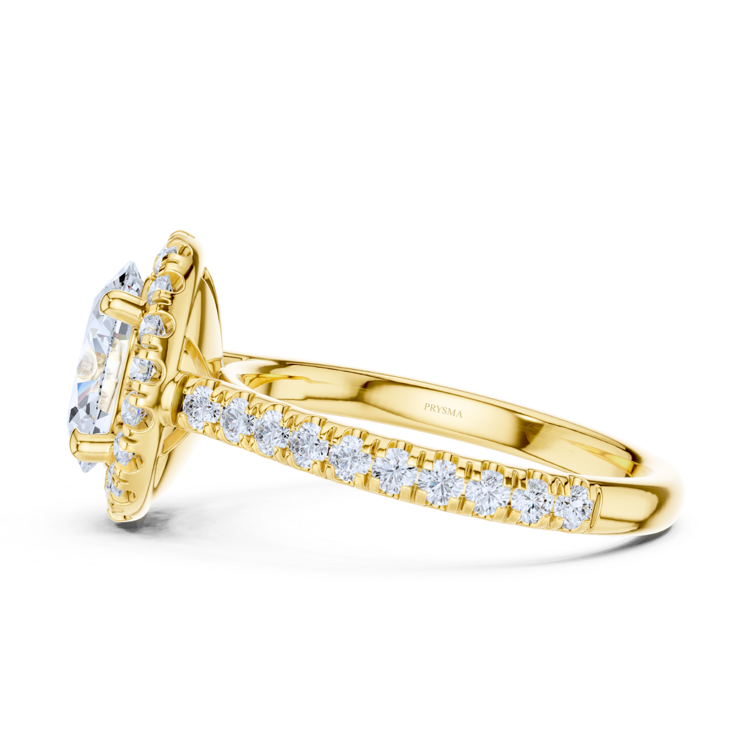 Luminara Diamond Pave Halo Ring
