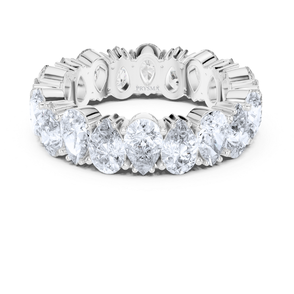 Radiant Teardrop Eternity Ring