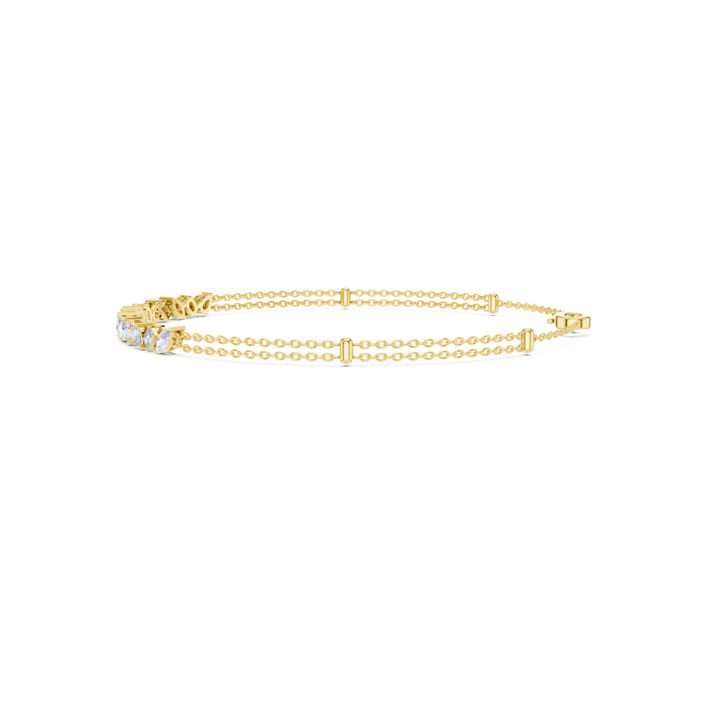 Radiant Harmony Mixed-Cut Bracelet