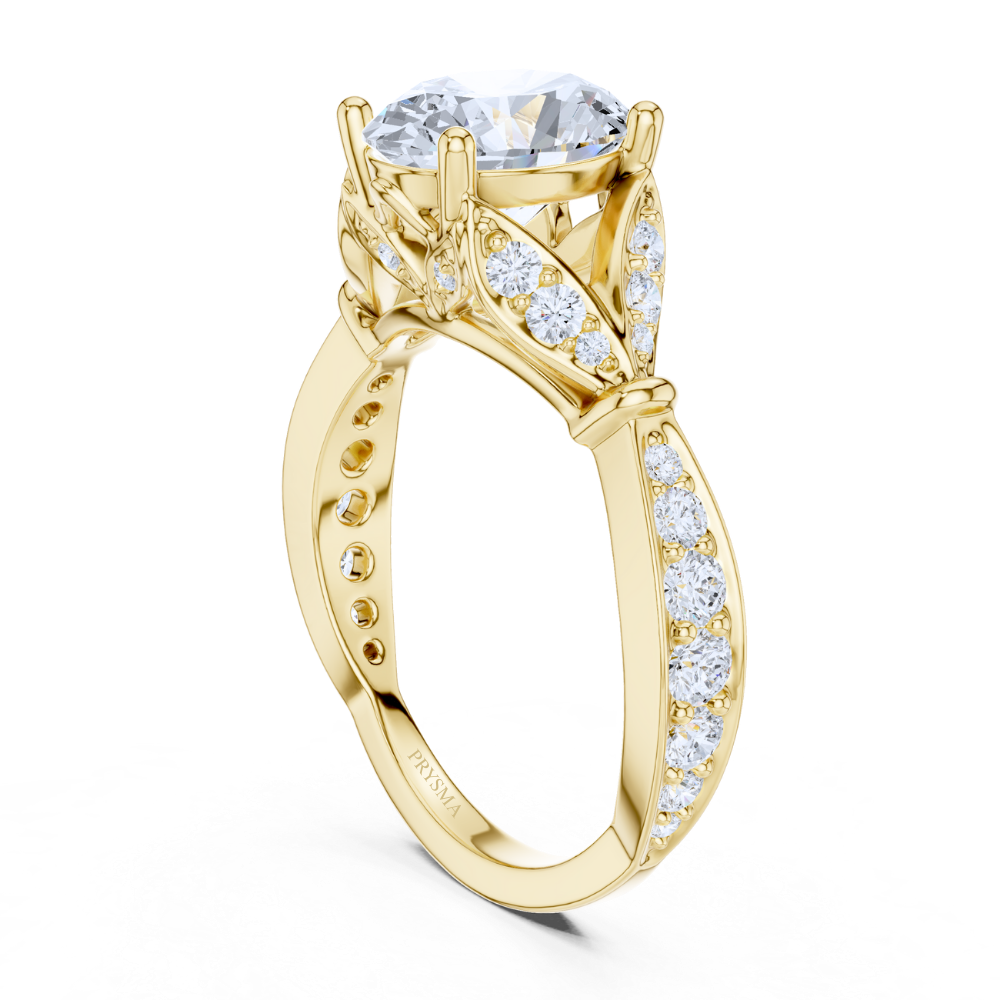 Aurelia Oval Diamond Vine Ring