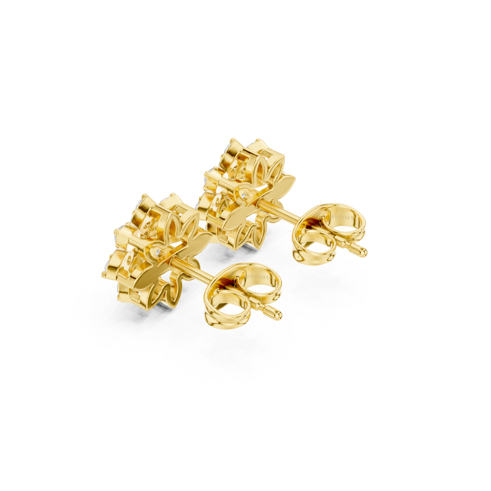 Daisy Bloom Diamond Floral Studs