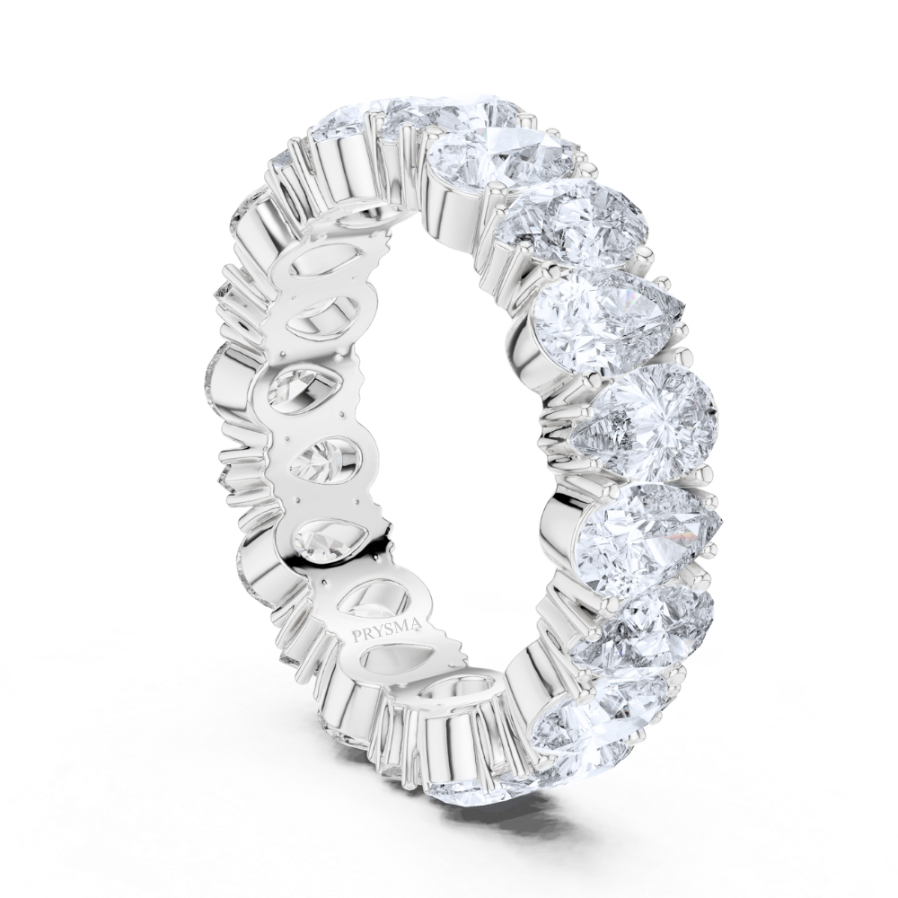 Radiant Teardrop Eternity Ring
