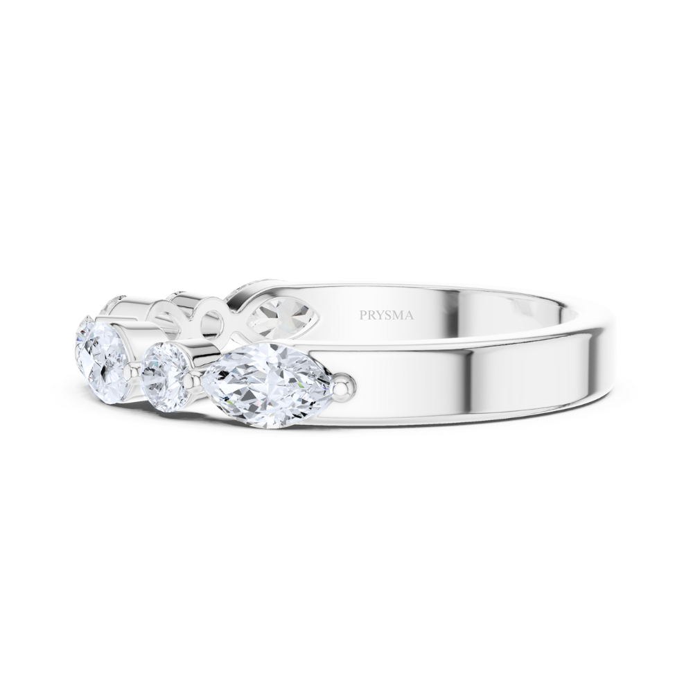 Aurora Marquise  & Round Diamond Ring