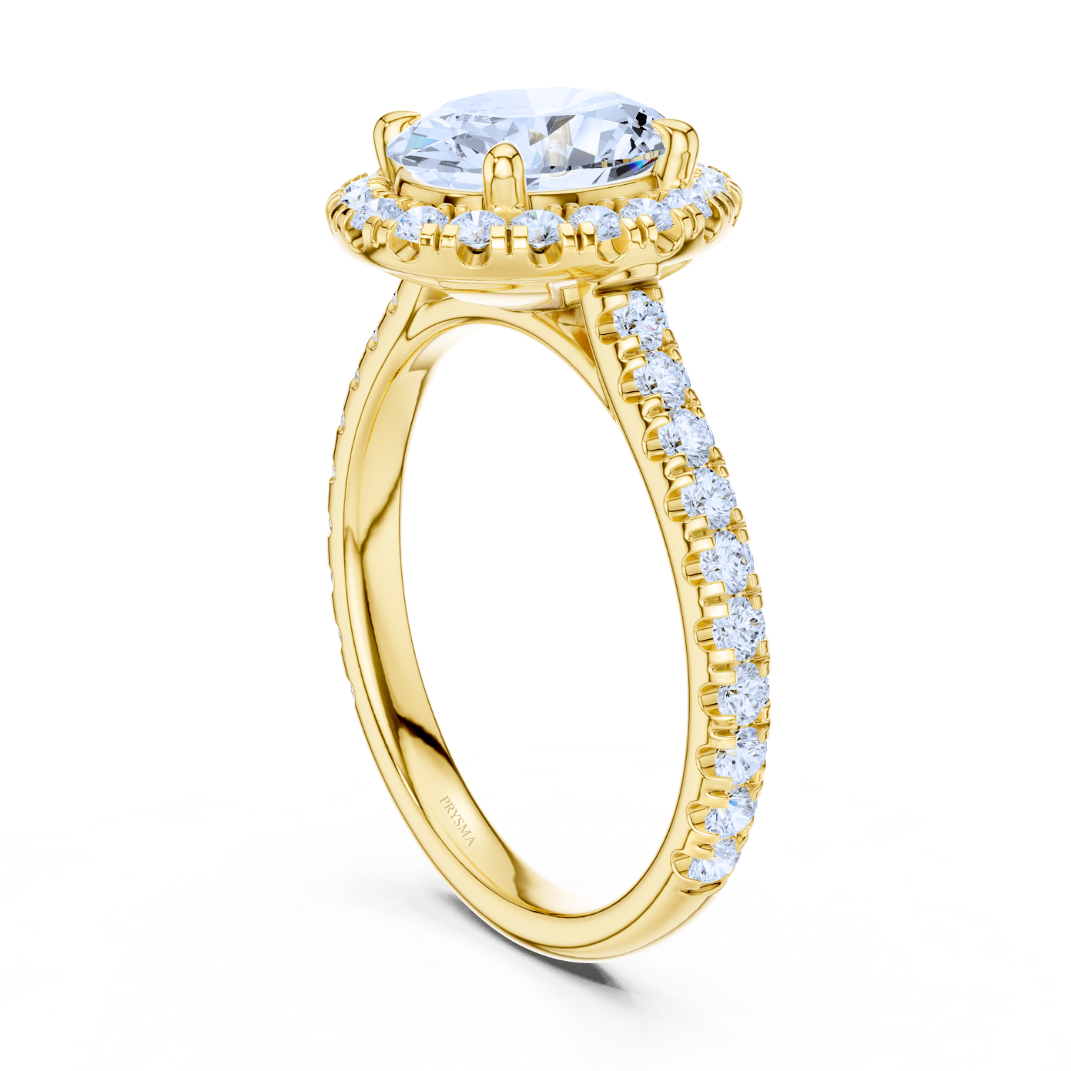 Luminara Diamond Pave Halo Ring