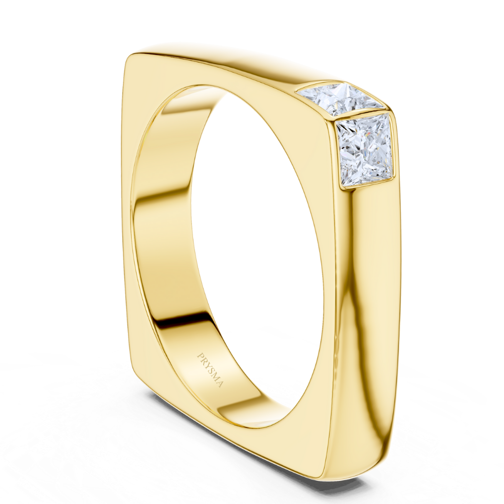 Modern Edge Princess Ring