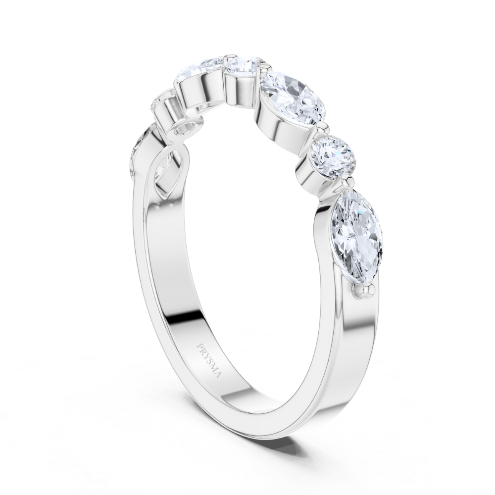 Aurora Marquise  & Round Diamond Ring