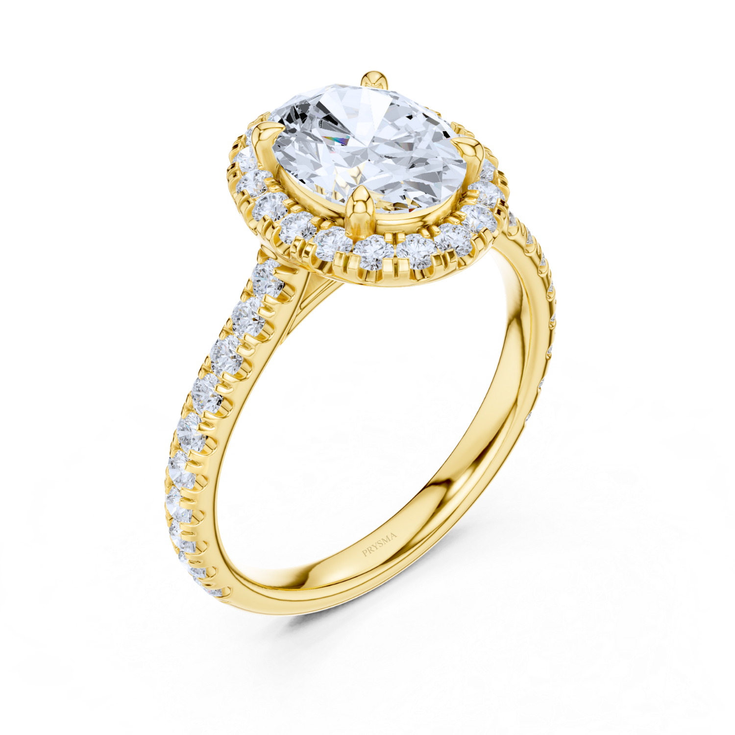 Luminara Diamond Pave Halo Ring