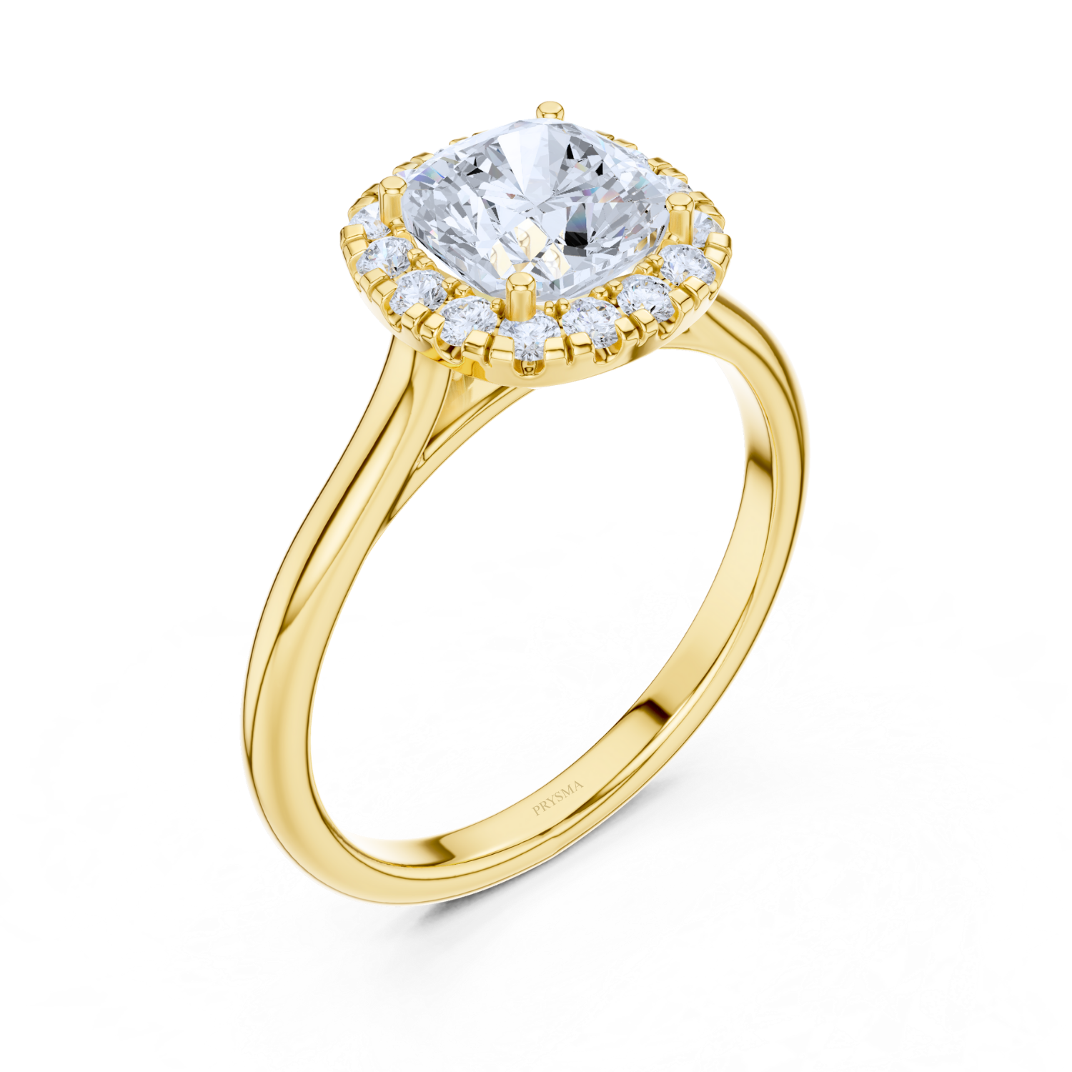 Cushion Halo Diamond Ring