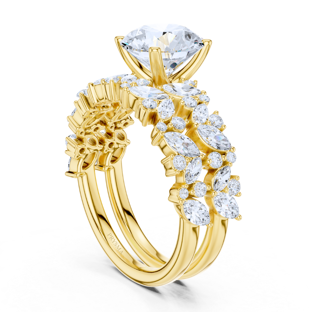Regalia Marquise & Round Diamond Statement Ring